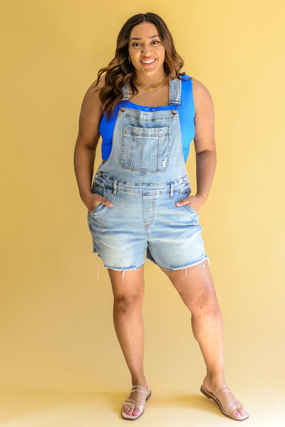 Devon Distressed Shortalls