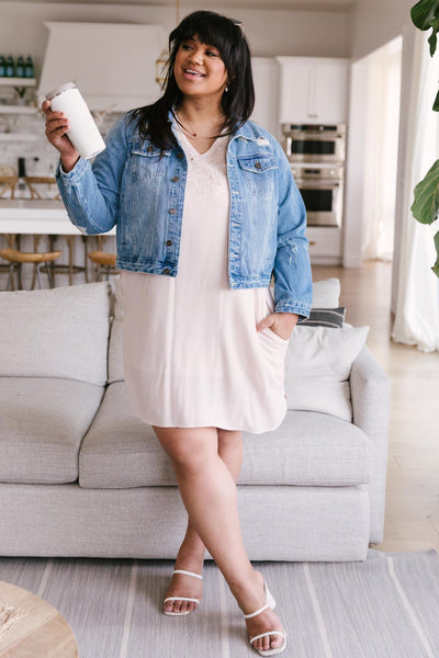 Elegantly Embroidered Shirt Dress