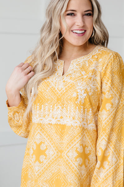 Embroidered In Sunshine Blouse