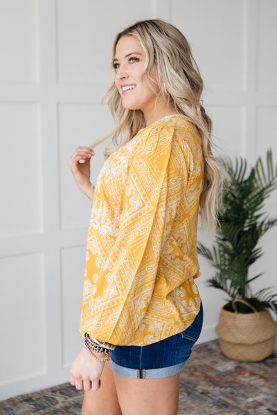 Embroidered In Sunshine Blouse