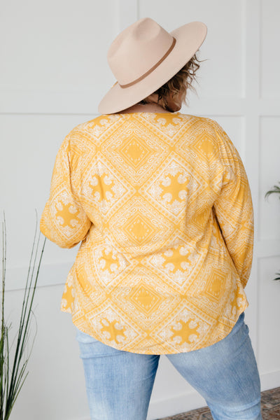 Embroidered In Sunshine Blouse