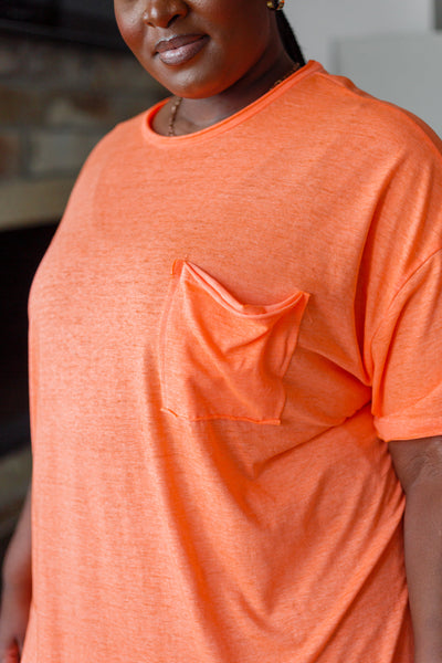 Emersion Oversized Raw Edge Tee