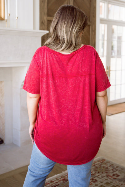 Enjoy The Day Tee In Red