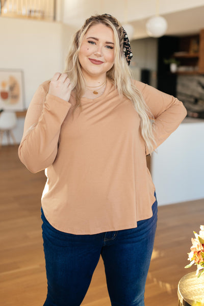 Every Girl's Favorite Basic Top in Apricot