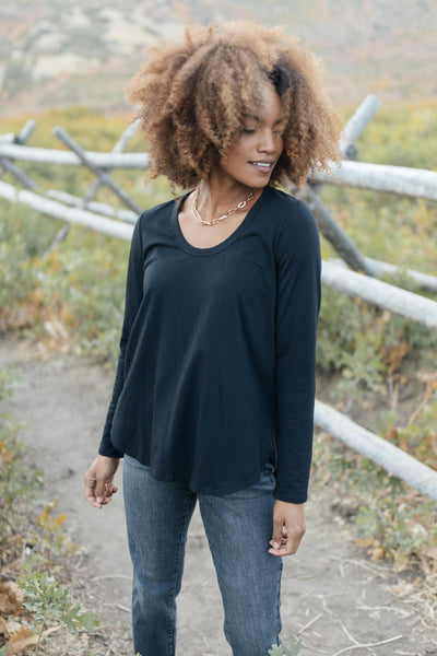 Every Girl's Favorite Basic Top in Black