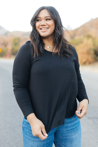 Every Girl's Favorite Basic Top in Black