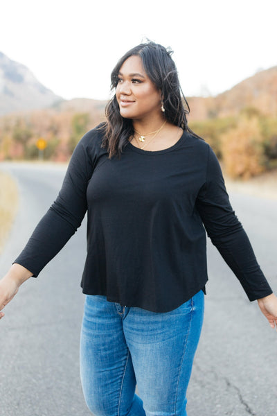 Every Girl's Favorite Basic Top in Black