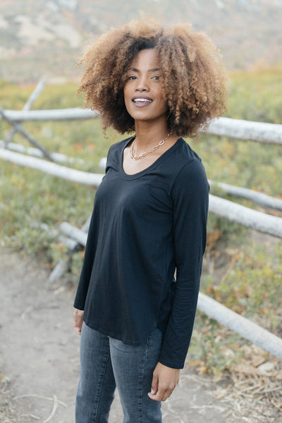 Every Girl's Favorite Basic Top in Black