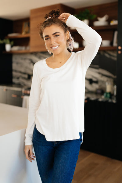 Every Girl's Favorite Basic Top in White