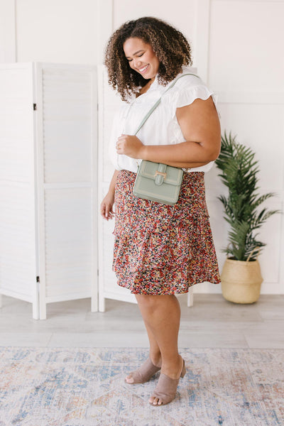 Four Seasons Floral Mini Skirt