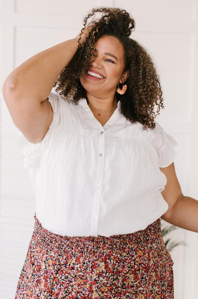 Gather Round Ivory Button Down