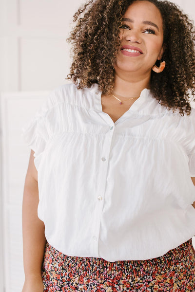 Gather Round Ivory Button Down