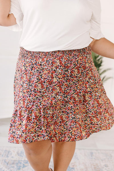 Four Seasons Floral Mini Skirt