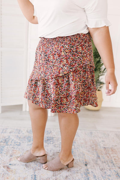 Four Seasons Floral Mini Skirt