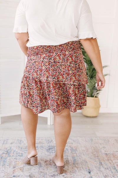 Four Seasons Floral Mini Skirt