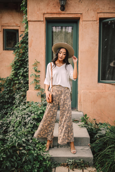 Fallen Leaves Wide Leg Pants