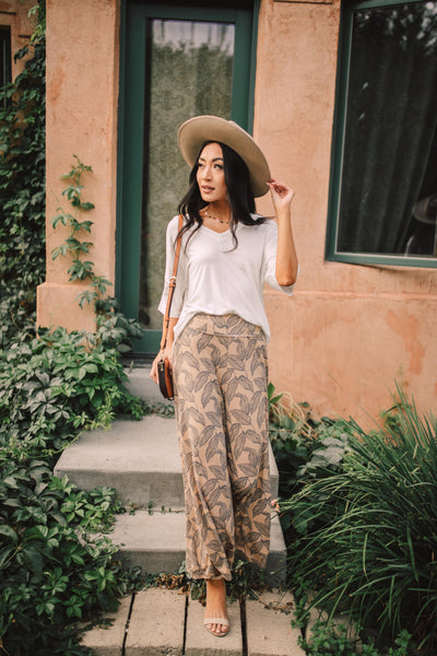 Fallen Leaves Wide Leg Pants