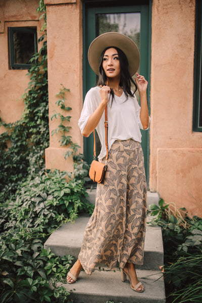 Fallen Leaves Wide Leg Pants