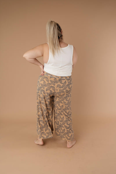 Fallen Leaves Wide Leg Pants