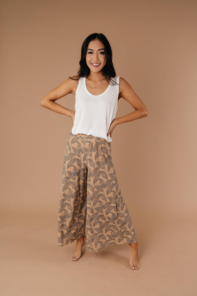 Fallen Leaves Wide Leg Pants