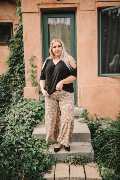 Fallen Leaves Wide Leg Pants