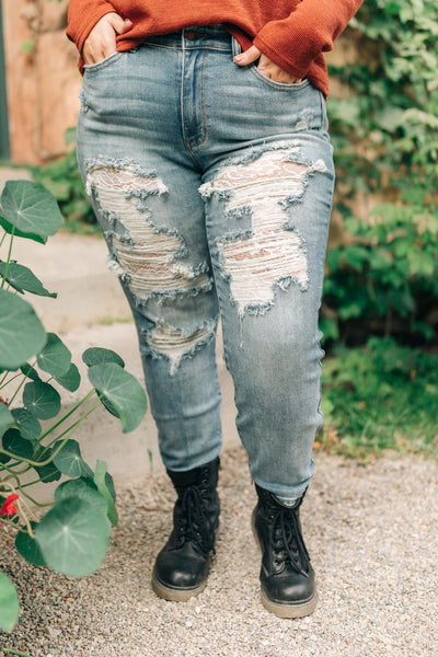 Fanciful Floral Leggings In White