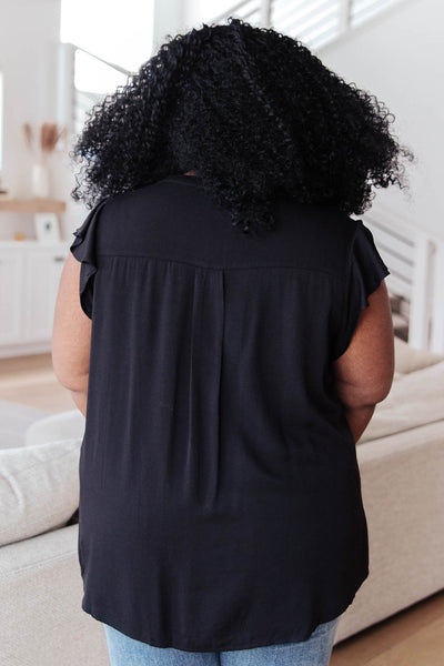 Fantastic Ruffle Sleeve in Black