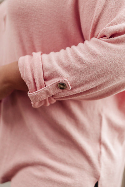 Feeling Cozy Top in Pink