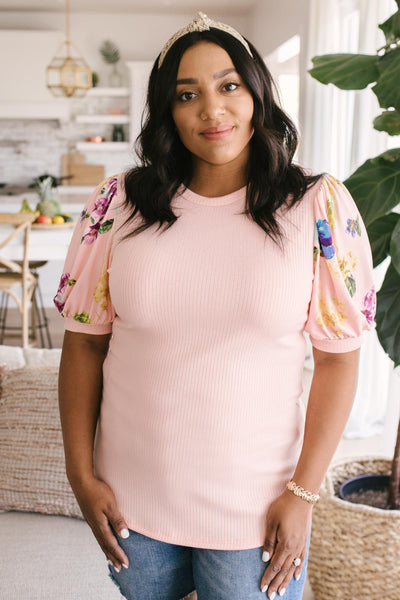 Floral Festival Blouse in Pink