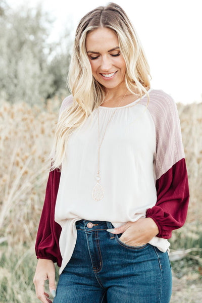 Fortuna Top in Mauve