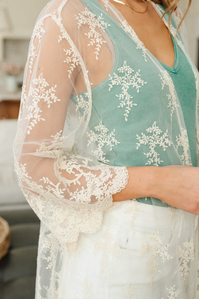 French Tea Lace Cardigan