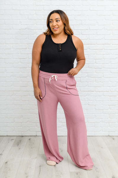 French Terry Lounge Pants In Rose