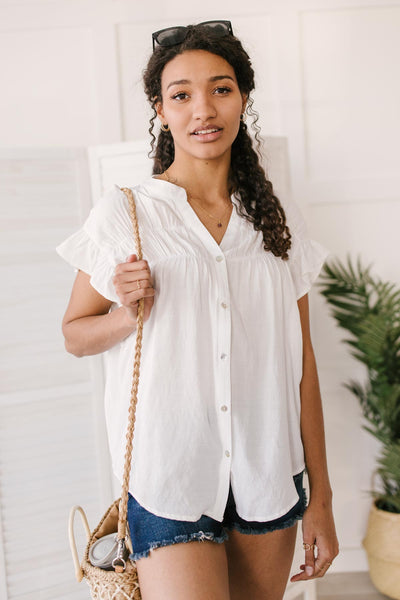 Gather Round Ivory Button Down