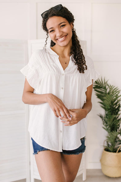 Gather Round Ivory Button Down