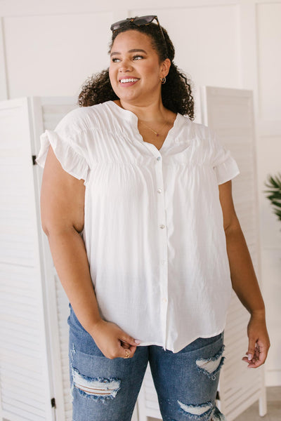 Gather Round Ivory Button Down