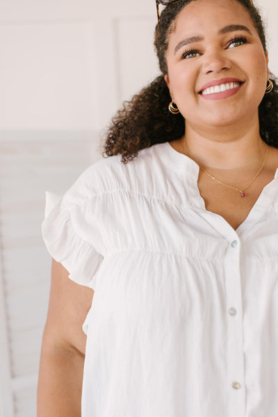 Gather Round Ivory Button Down