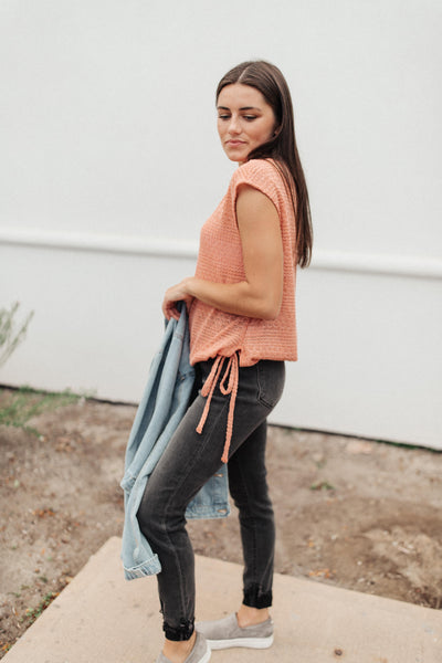 Girls Don't Sweat Sweater In Apricot