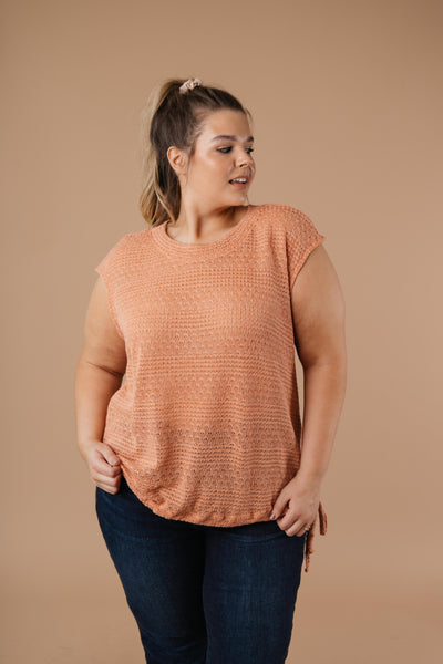 Girls Don't Sweat Sweater In Apricot