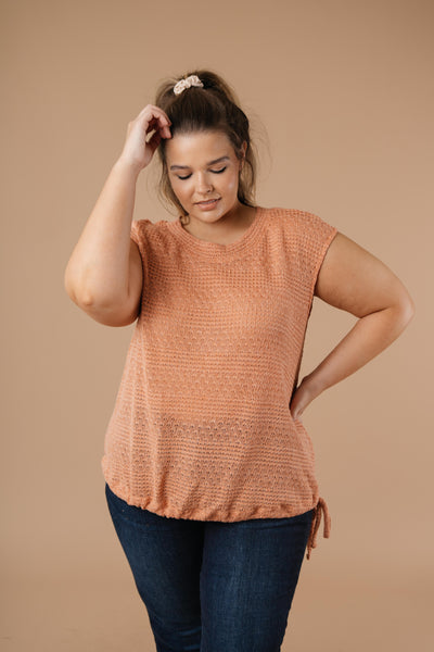 Girls Don't Sweat Sweater In Apricot