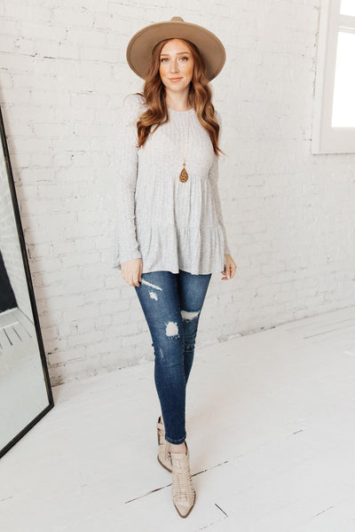 Give A Twirl Sweater in Gray