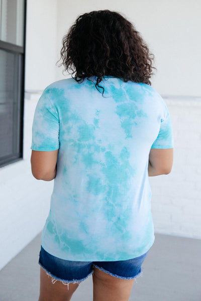 Aqua Escape Tie Dye Top