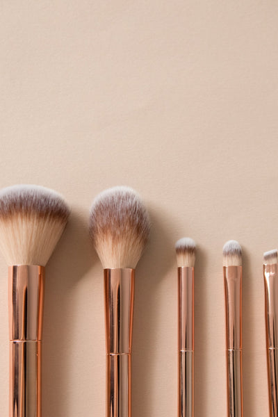 Gold and Glam 5 Pcs Brush Set With Pouch