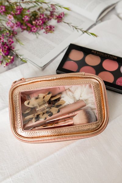 Gold and Glam 5 Pcs Brush Set With Pouch