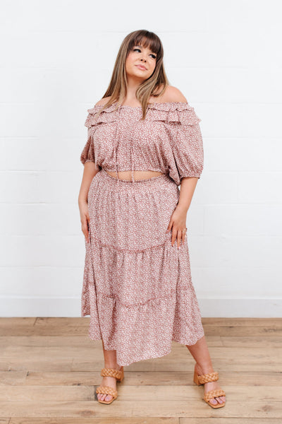 Golden Hour Skirt In Rose