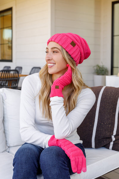Got You Covered Beanie In Candy Pink