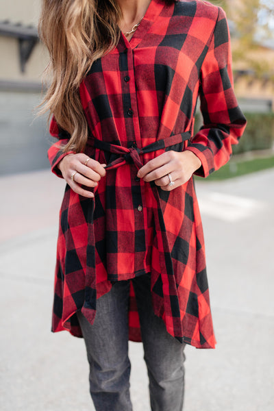 Great And Grand Plaid Top