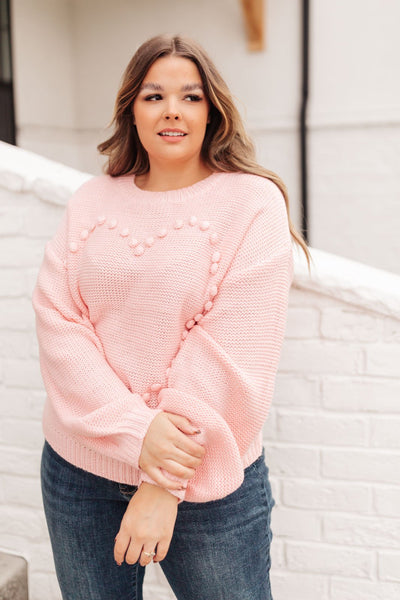 Heart Warmer Sweater in Blush