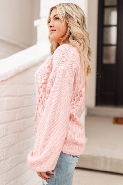 Heart Warmer Sweater in Blush