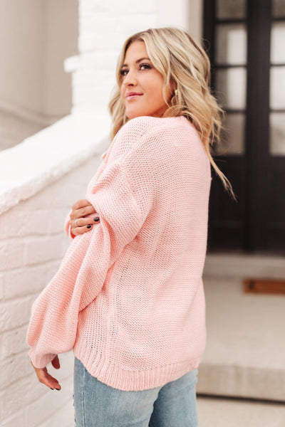 Heart Warmer Sweater in Blush