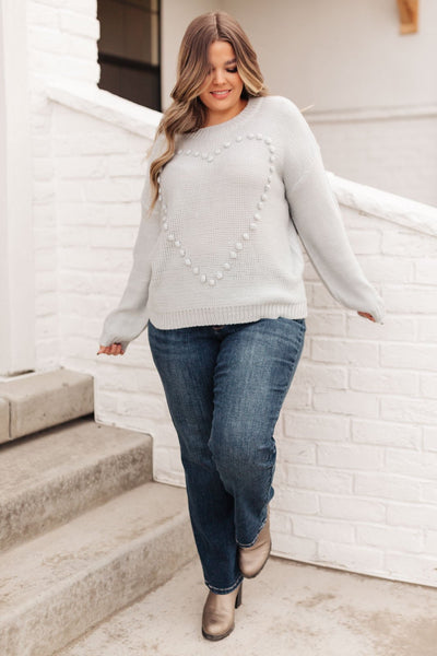 Heart Warmer Sweater in Gray